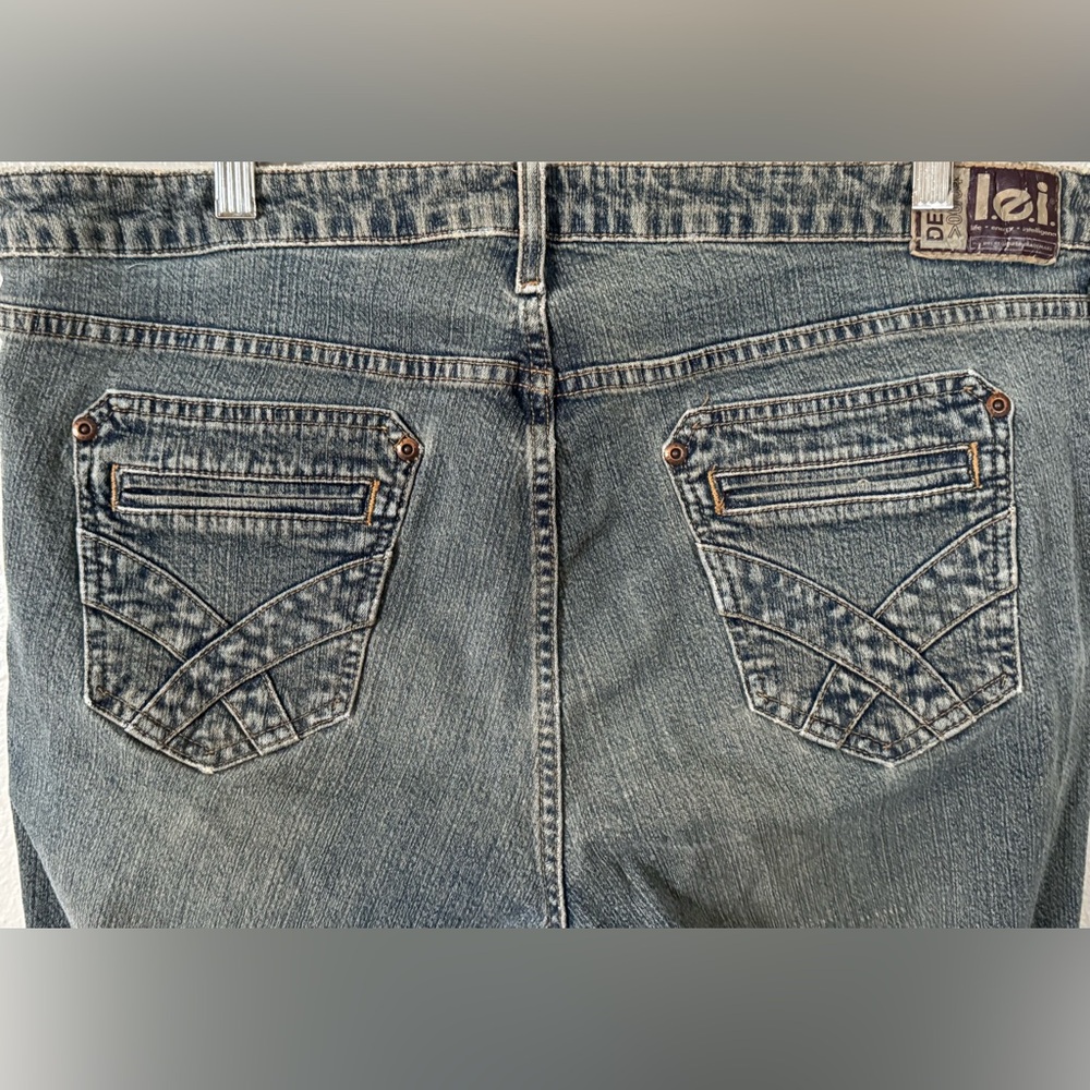 Vtg. Women’s Sz. 18 LEI Life Energy Intelligence Grey/Brown Wash Boot Cut Jeans
